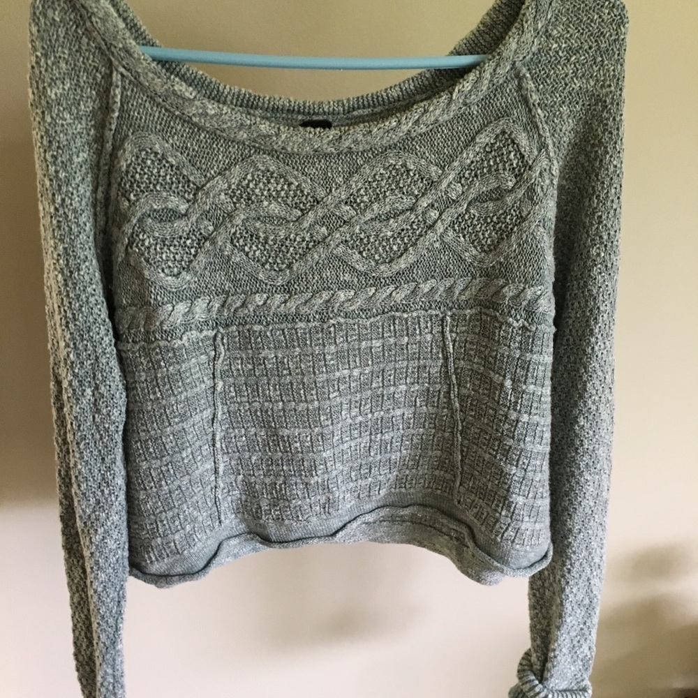 Cropped Cotton sweater